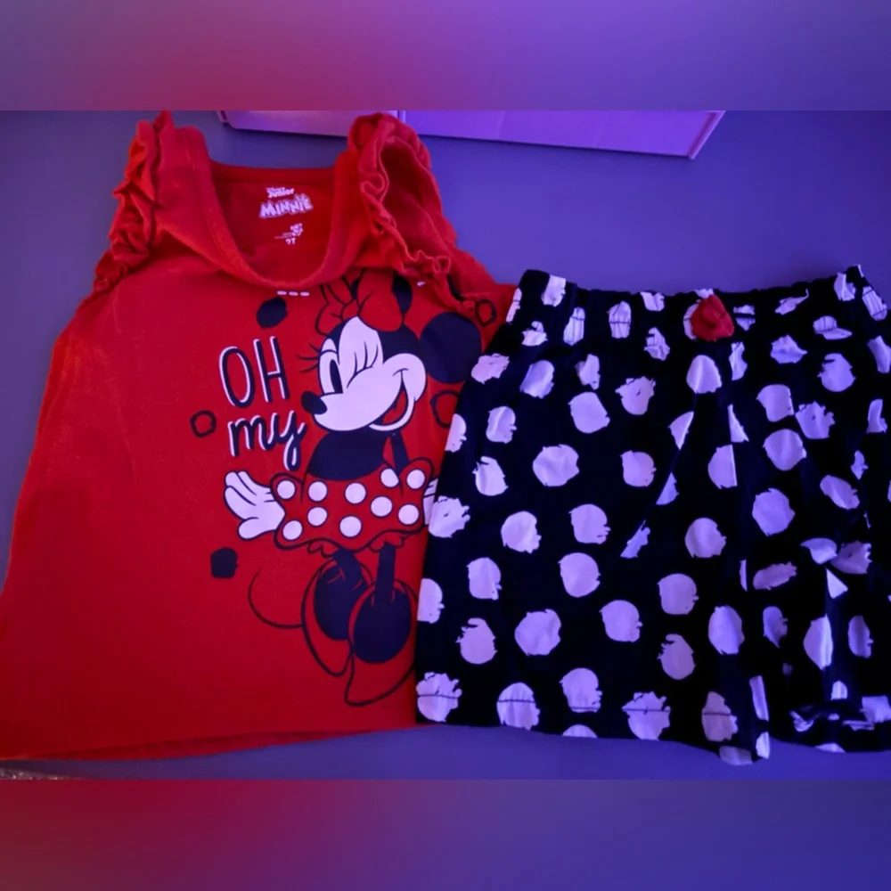 Minnie Mouse summer short set for toddler girls - Picture 2 of 2